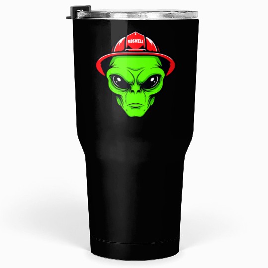 Grey Alien Fireman Tumblers 30 Oz