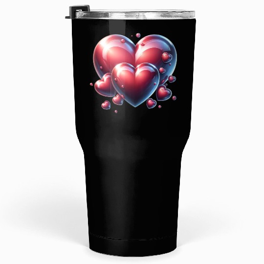 Wedding red love hearts clothing range Tumblers 30 Oz