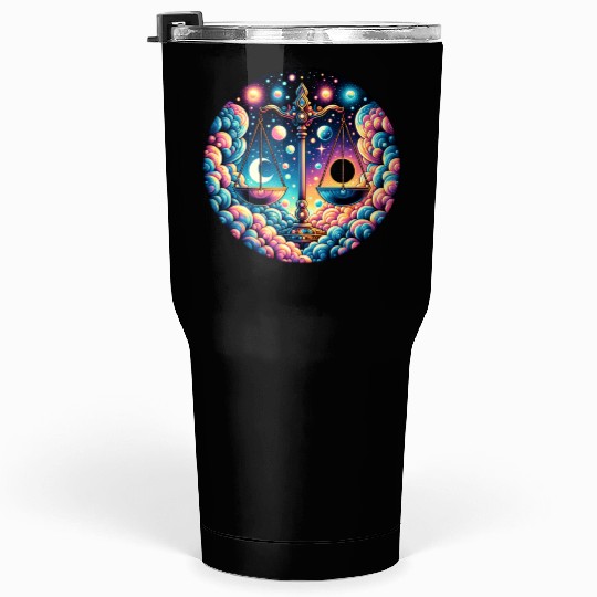 Libra - Celestial Scales of Balance Tumblers 30 Oz