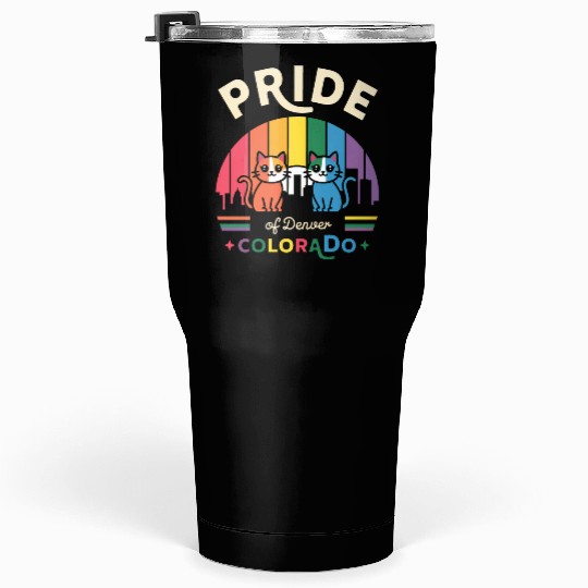 Pride of Dallas City Texas USA Rainbow Flag Tumblers 30 Oz