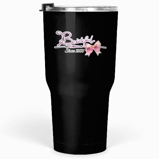 Beautiful since1983 birthday typography Tumblers 30 Oz