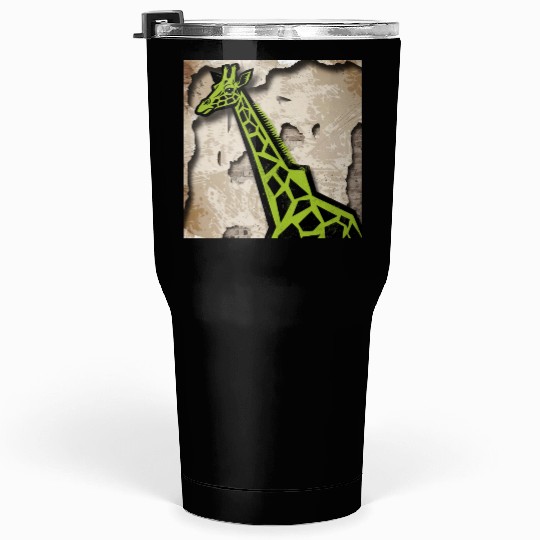 Stylized giraffe Tumblers 30 Oz