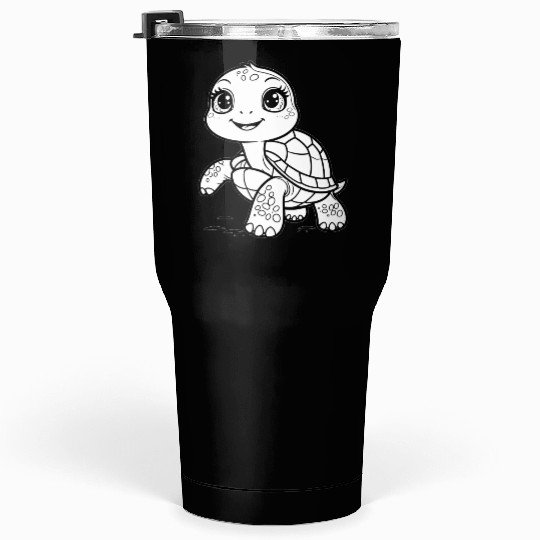 Happy Turtle Coloring Fun Tumblers 30 Oz