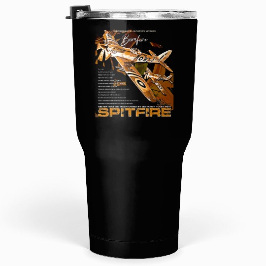 Spitfire Legend: WWII Icon in Flight Tumblers 30 Oz