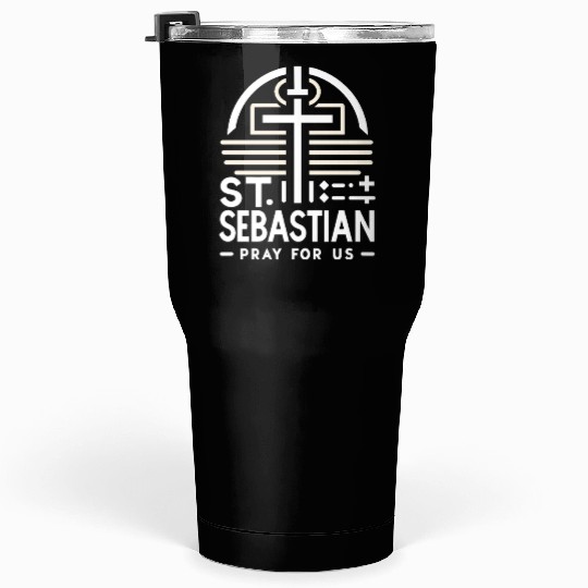 St. Sebastian Pray for Us Catholic Patron Saint Tumblers 30 Oz