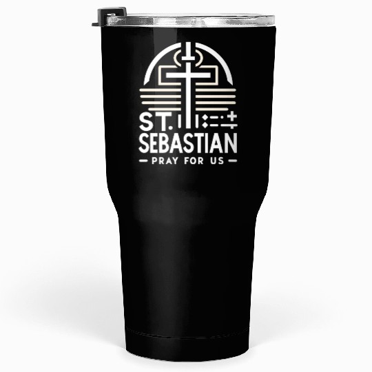 St. Sebastian Pray for Us Catholic Patron Saint Tumblers 30 Oz