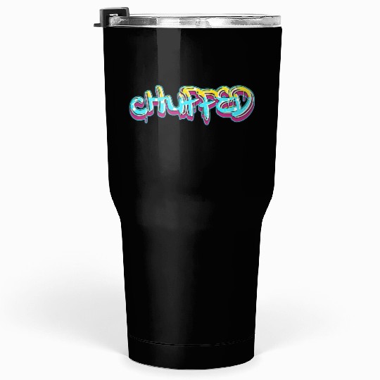 CHUPPED  finish in light blue Tumblers 30 Oz