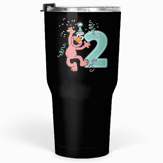 Sesame Street Birthday Design With Elmo Two Years Tumblers 30 Oz