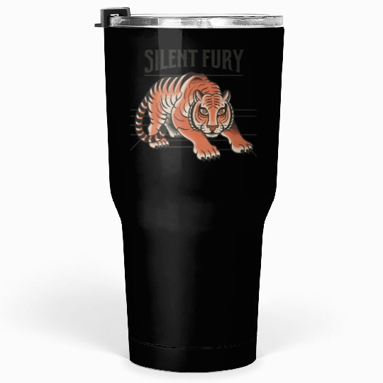 Silent Fury Tiger Tumblers 30 Oz