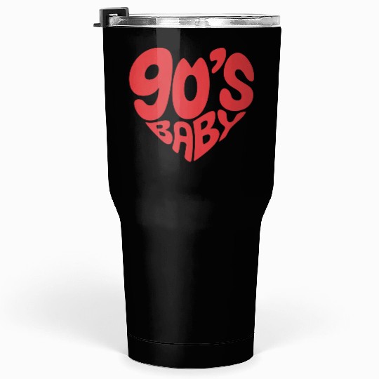 90’s Baby Retro Heart – Nostalgic 90s Kid Throwbac Tumblers 30 Oz