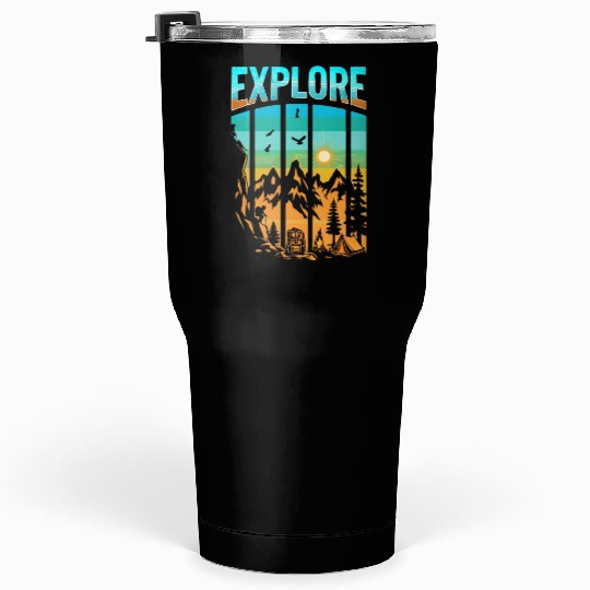 Apex Ascent: Embrace the Untamed Horizon Tumblers 30 Oz