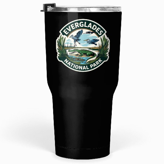 Everglades National Park Florida USA Logo Tumblers 30 Oz