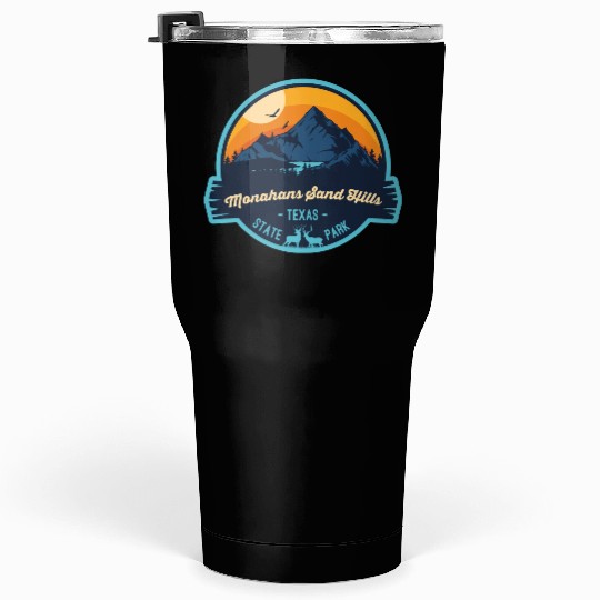 Monahans Sand Hills State Park Camping Texas Badge Tumblers 30 Oz