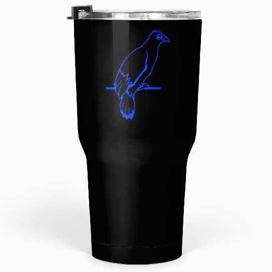 Bird raven dove sitting cable hawk eagle birdie Tumblers 30 Oz