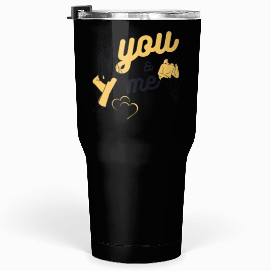 You & Me Couple Tumblers 30 Oz – Minimalist Romantic Love