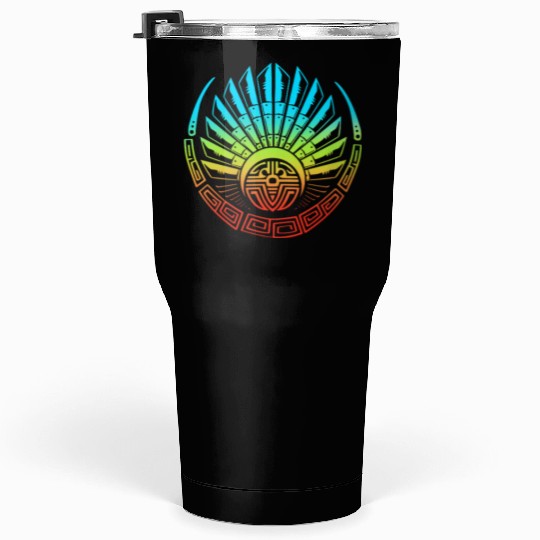 Mayan And Aztec Quetzalcoatl Maya Tribal Tumblers 30 Oz
