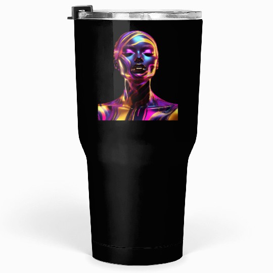 Black & Gold Marble Goddess Tumblers 30 Oz