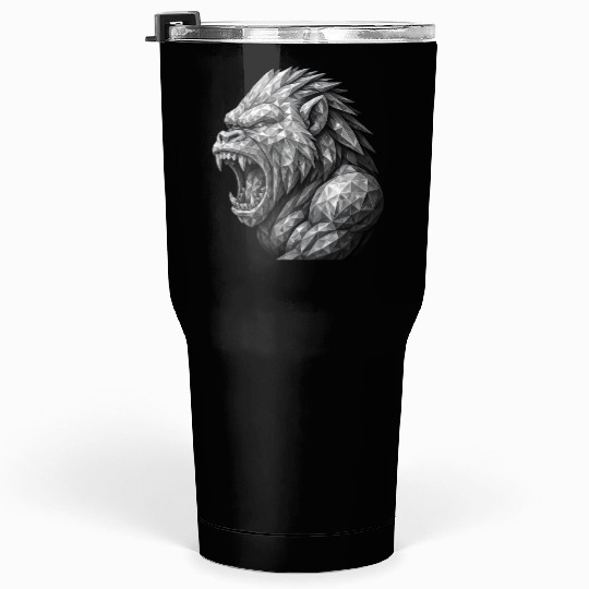 Fierce Geometric angry monkey Tumblers 30 Oz