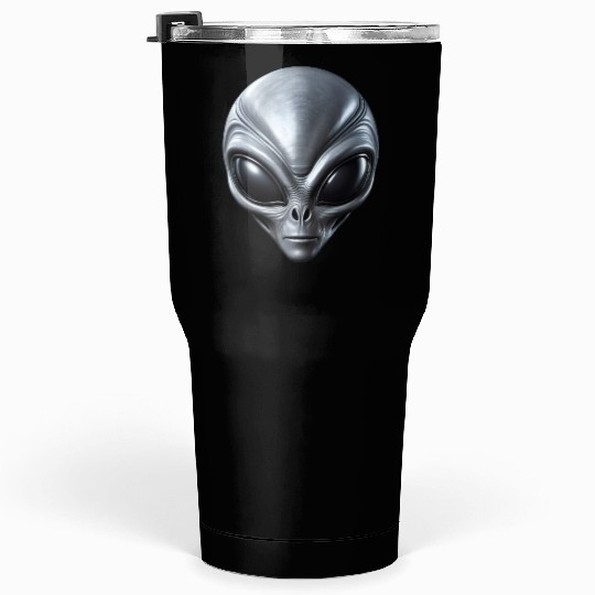 Small Grey Alien Extraterrestrial ET Being Tumblers 30 Oz