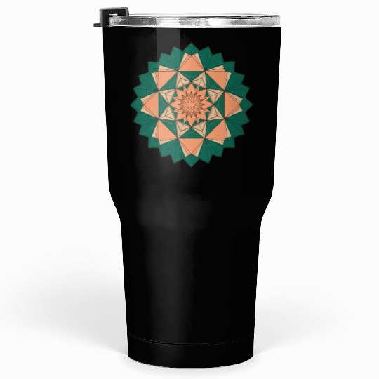 Abstract Starburst Mandala Tumblers 30 Oz