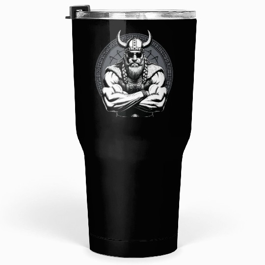 Viking Warrior Man Odin Thor Norman Walhalla Tumblers 30 Oz