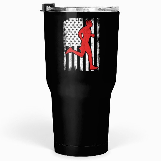 Patriotic US Runner Tumblers 30 Oz