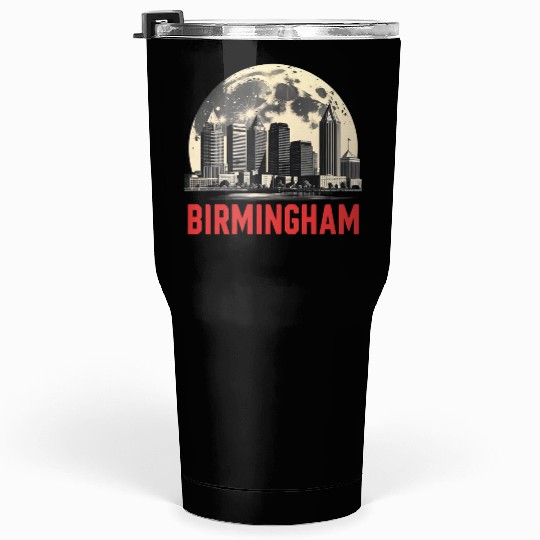 Birmingham City Albm Skyline Full Moon Tumblers 30 Oz