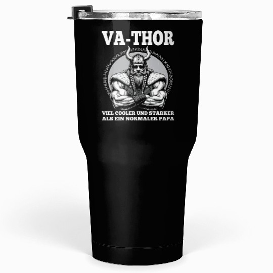 Viking Warrior Man Odin Thor Norman Walhalla Tumblers 30 Oz