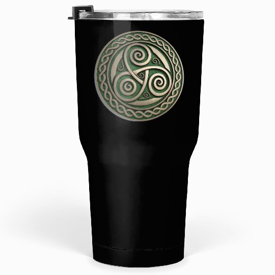 Green Festival Logo Representing Irish Tumblers 30 Oz