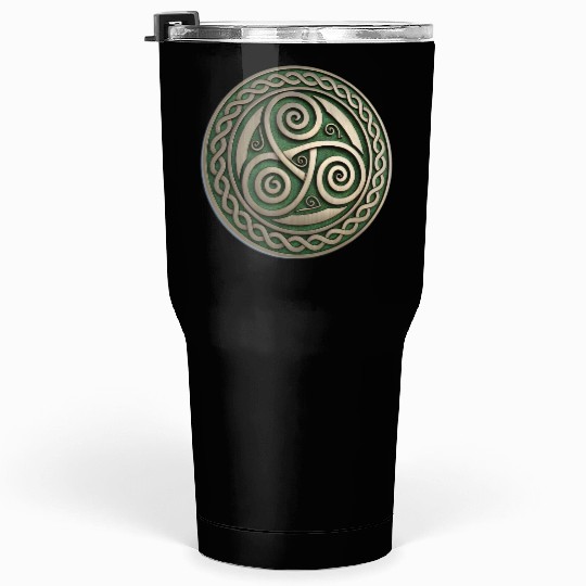 Green Festival Logo Representing Irish Tumblers 30 Oz