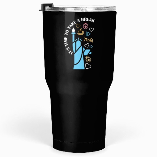 Inspirational Liberty and Wellness Theme Tumblers 30 Oz