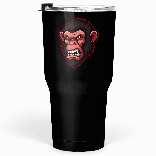 Angry Monkey Mascot Tumblers 30 Oz