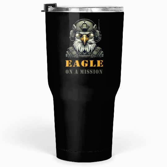 Military Eagle In Mission Tumblers 30 Oz