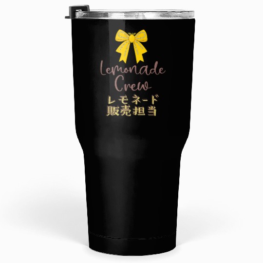 Lemonade Crew Yellow Bow Tumblers 30 Oz