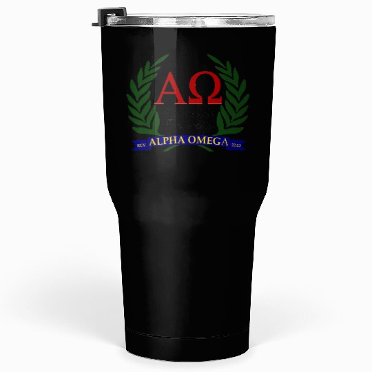Alpha Omega, Eternity's Fraternity Tumblers 30 Oz