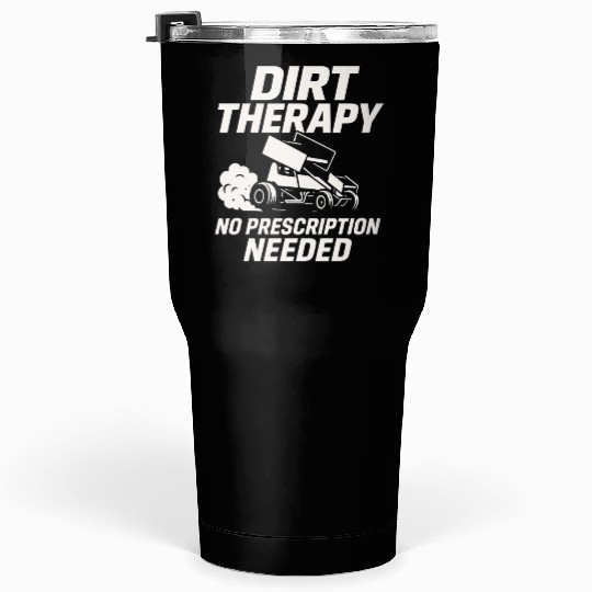 Sprint Car Racing Dirt Track Speed Oval Race Tumblers 30 Oz