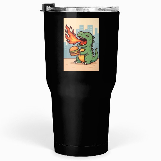Angry dino Tumblers 30 Oz