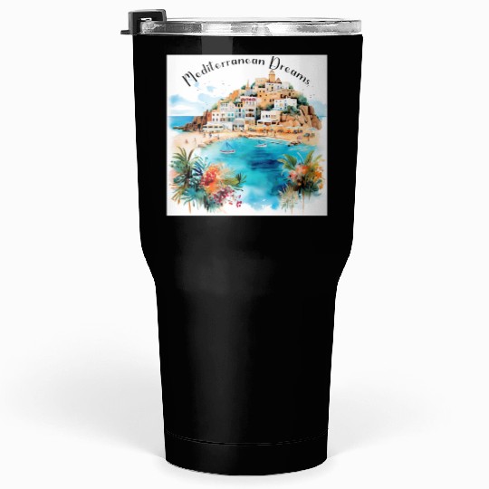 Mediterranean Dreams Tumblers 30 Oz