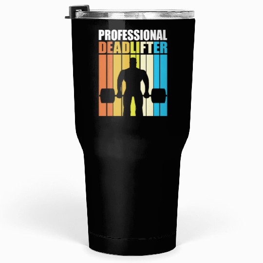 Deadlift Gym Fitness Exercise Weightlifting Tumblers 30 Oz