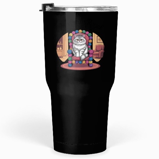 Purrfectly Royal – Ruler of the Living Room Tumblers 30 Oz