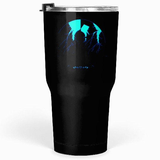 Royal Blue Lightning shadow Tumblers 30 Oz