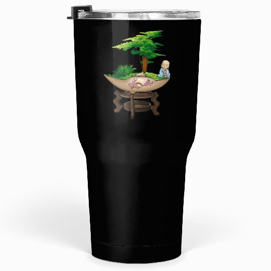 Bonsai Meditation ZEN GARDEN DREAMS – 90s  Tumblers 30 Oz