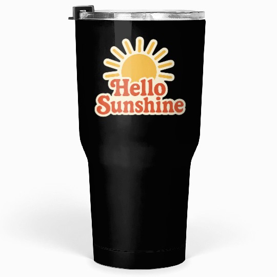Sunrise Hello Sunshine Illustration Tumblers 30 Oz