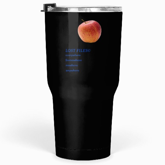 Lost Files™ Everywhere Nowhere Apple Aesthetic Tumblers 30 Oz