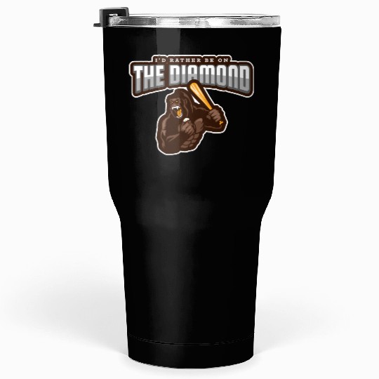 baseball gorilla Tumblers 30 Oz