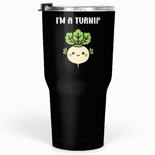 Turnip Character Illustration Tumblers 30 Oz