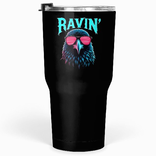 Ravin' Rave Festival Fun with Cool Raven Tumblers 30 Oz