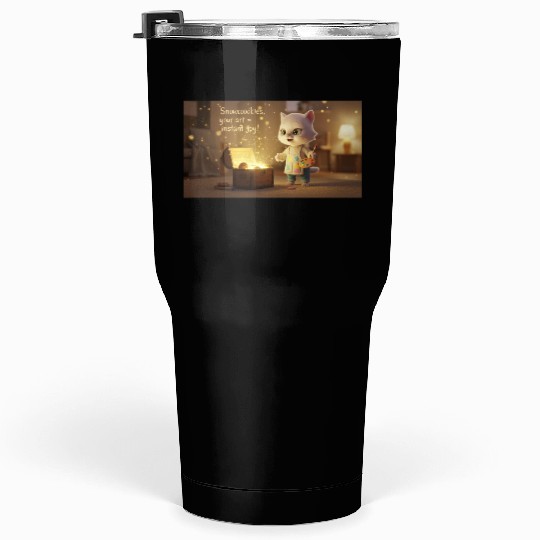 A magical hyper-realistic 3D render  Tumblers 30 Oz