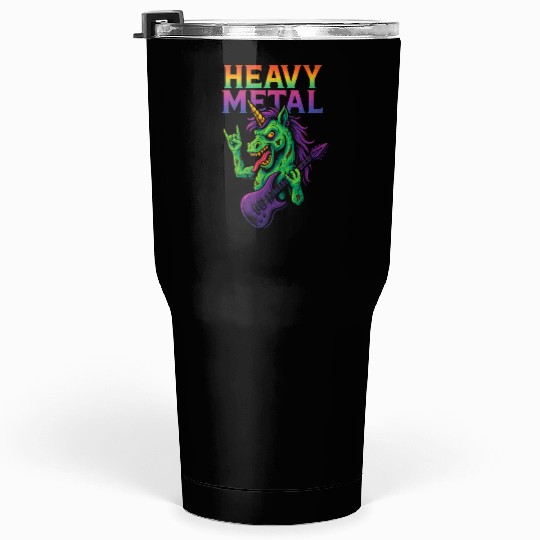 Heavy Metal Zombie Unicorn Tumblers 30 Oz