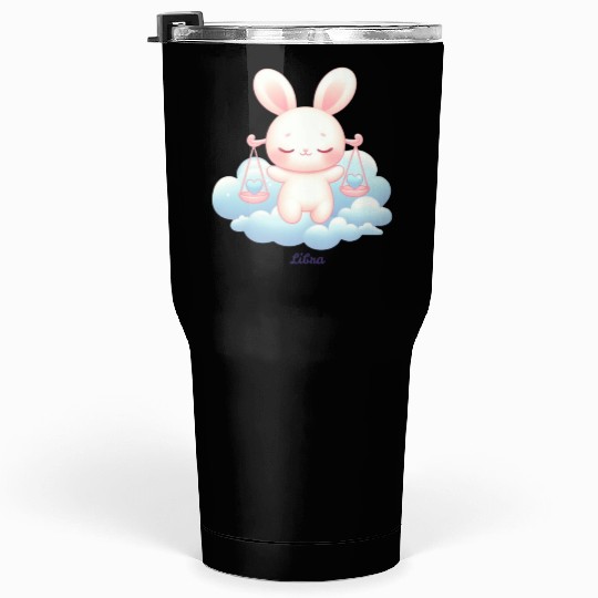 Sweet Bunny Libra Illustration Tumblers 30 Oz